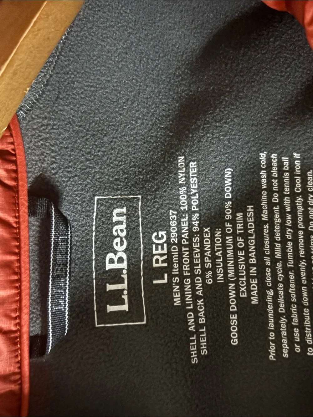 L.L. Bean Men's Ultralight 850 Down Fuse Jacket